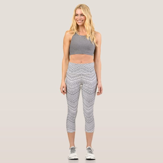 Ethnische Motive 6 Capri Leggings (Vorderseite)