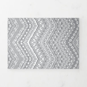 Ethnische Motive 6 Dreifach Gefaltete Ankündigung