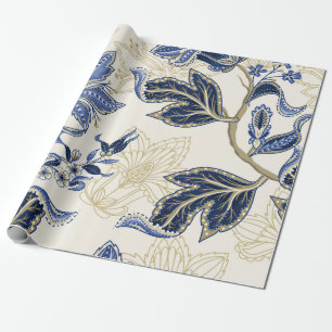 Ethnische nahtlose Muster mit indischen Ornamenten Geschenkpapier