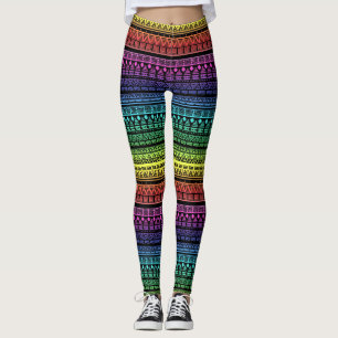 Ethnische Organisation, Regenbogenverzierung Leggings