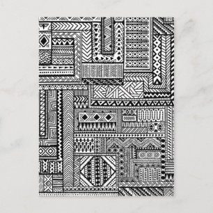 Ethnische Ornament Postkarte