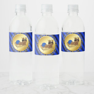 Ethnische Prinz-Baby-Shower-Wasserflaschen-Etikett Wasserflaschenetikett