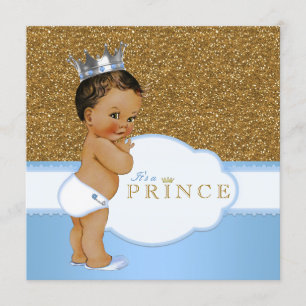 Ethnische Prinzen-Baby-Party Einladung