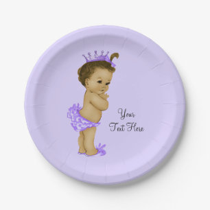 Ethnische Prinzessin-Baby-Party Pappteller