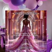 Ethnische Prinzessin Sweet 16 Birthday Pink Lila