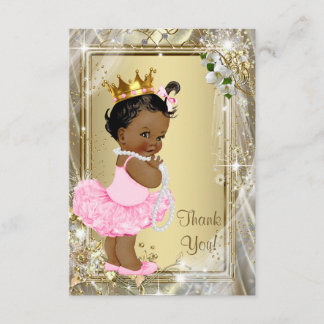 Ethnische Prinzessin Tutu Perlen Baby Shower Danke