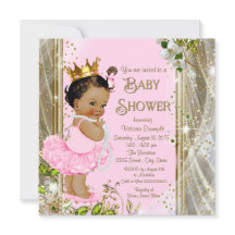 Ethnische Prinzessin Tutu Pink Gold Babyparty