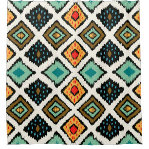 Ethnische Stämme nahtlos gestreift im aztec st Duschvorhang