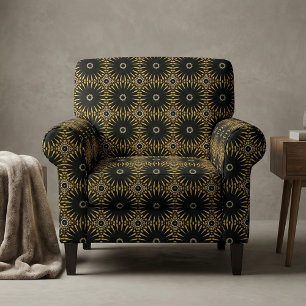 Ethnische Stammesgebiete Imitate Gold und schwarze Stoff