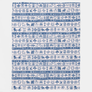 Ethnische Stammesmuster - asiatische Aztec-Arrikan Fleecedecke