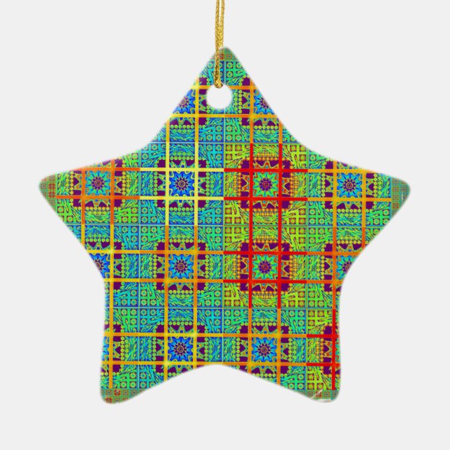 Ethnische Stammesmuster.jpg Keramik Ornament (Vorne)