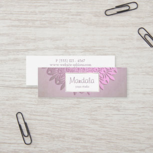 Ethnische Steigungs-Mandala Mini Visitenkarte