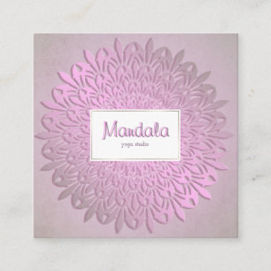 Ethnische Steigungs-Mandala Quadratische Visitenkarte