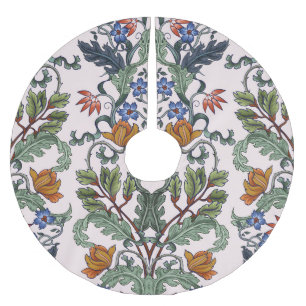 Ethnische Tradition: dekorative Vintage Blüte Polyester Weihnachtsbaumdecke