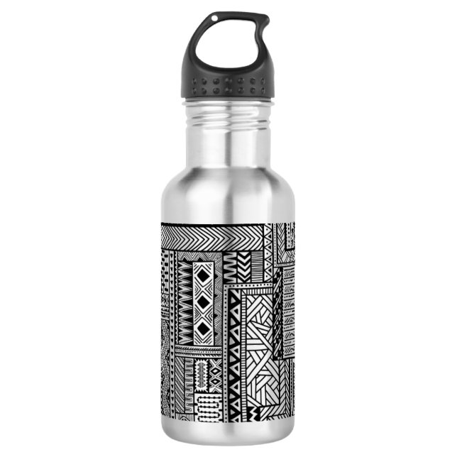 Ethnische Verzierung Edelstahlflasche (Vorderseite)