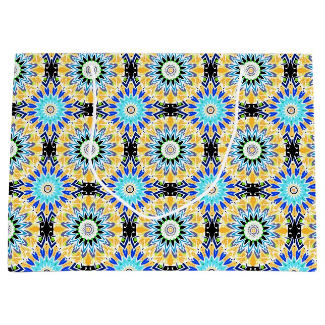 Ethnische Verzierung Große Geschenktüte (Vorderseite)