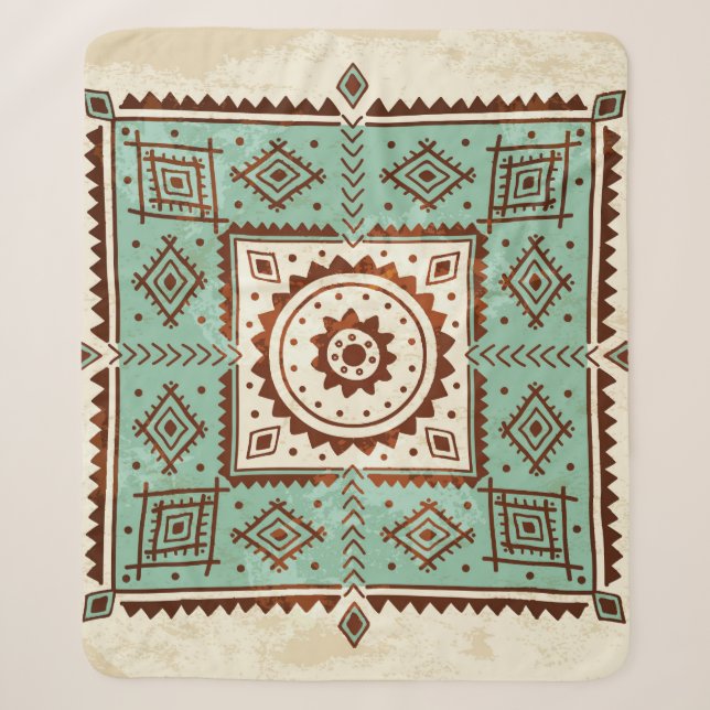 Ethnische Verzierung Sherpadecke (Vorderseite)