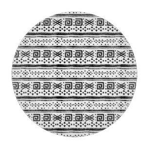 Ethnischer Boho-Stammeskunst-Druck Schneidebrett