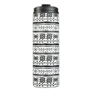 Ethnischer Boho-Stammeskunst-Druck Thermosbecher