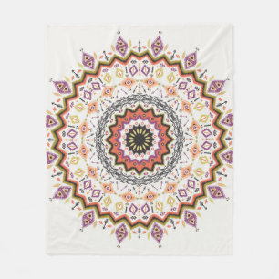 Ethnischer Dekor: Vintage-Eingeborenen-Ornament Fleecedecke