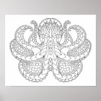 Ethnischer Gemusterter Oktopus 2