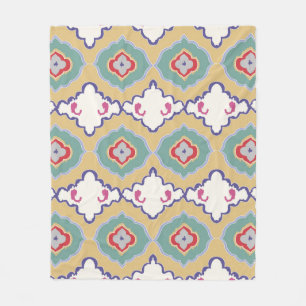 Ethnischer ikat-Zickzack Muster Hintergrund Tradit Fleecedecke