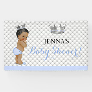 Ethnischer kleiner Prinz Vintage-Babyjunge-Krone Banner