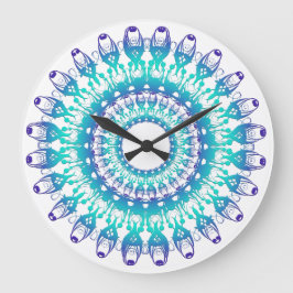 ethnischer Mandala. Große Wanduhr