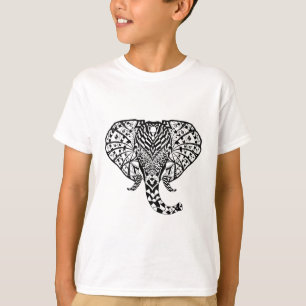 Ethnischer Muster-Elefant T-Shirt