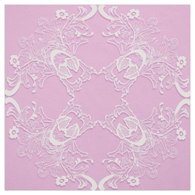 Ethnischer rosa Mit Blumenmandala. Stoff (Muster)