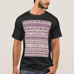 Ethnischer Stamm: nahtloses geometrisches Muster. T-Shirt