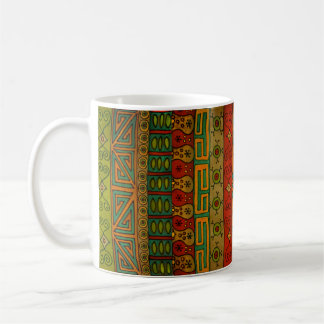 Ethnischer Stammes- Textilentwurf Kaffeetasse