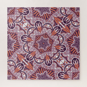 Ethnischer Stil, Vintage Dekoration. Puzzle