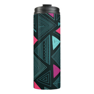 Ethnischer tribaler Boho: Doodle Vintage. Thermosbecher