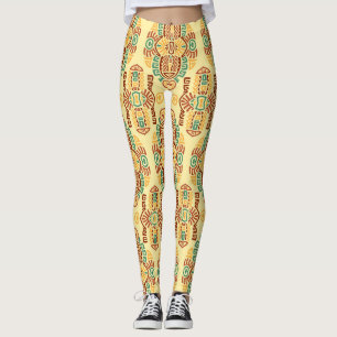 Ethnischer Vintage-Trend: Bohemian nahtloser Flies Leggings
