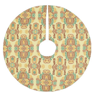 Ethnischer Vintager Trend: Bohemische Nahtlose Til Polyester Weihnachtsbaumdecke