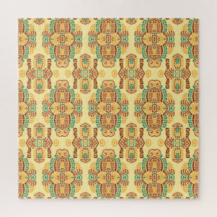 Ethnischer Vintager Trend: Bohemische Nahtlose Til Puzzle