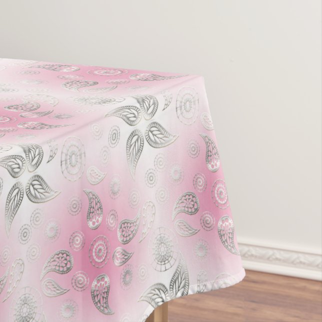 Ethnisches abstraktes Paisley Tischdecke (Beispiel)