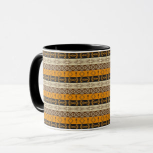 ethnisches afrikanisches gestreiftes Stammes- Tasse