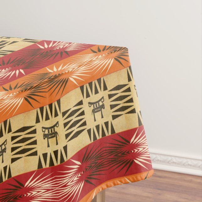 ethnisches afrikanisches Muster mit simbols. Tischdecke (Beispiel)