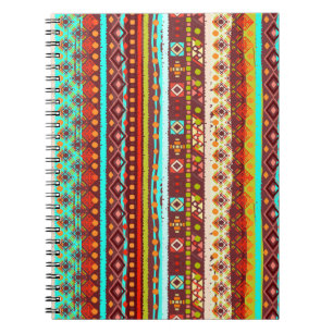 Ethnisches boho nahtloses Muster. Tribal Art Print Notizblock