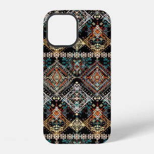 Ethnisches Boho-Nahtlosmuster. Ethno-Ornament. Sta iPhone 12 Hülle