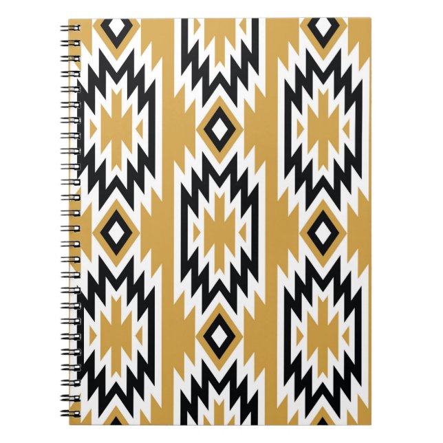 Ethnisches Boho: Vintages geometrisches Muster. Notizblock (Vorderseite)