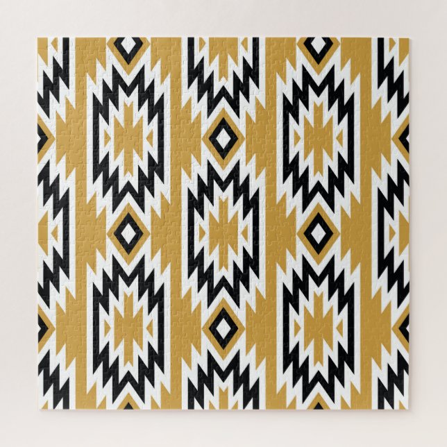 Ethnisches Boho: Vintages geometrisches Muster. Puzzle (Vertikal)