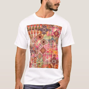 Ethnisches digitales abstraktes nahtloses Muster T-Shirt