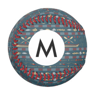 Ethnisches Fangmuster Baseball