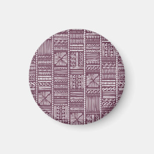 Ethnisches handgezeichnetes Muster: Vintage-Stil Magnet