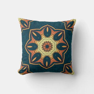 Ethnisches Mandala: nahtloses Vintage-Muster Kissen