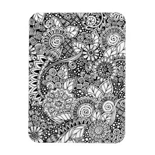 Ethnisches mit Blumeninspiriertes Magnet