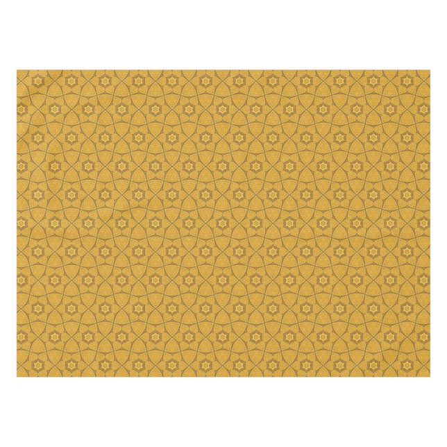 Ethnisches modernes geometrisches Muster Tischdecke (Vorderseite (Horizontal))